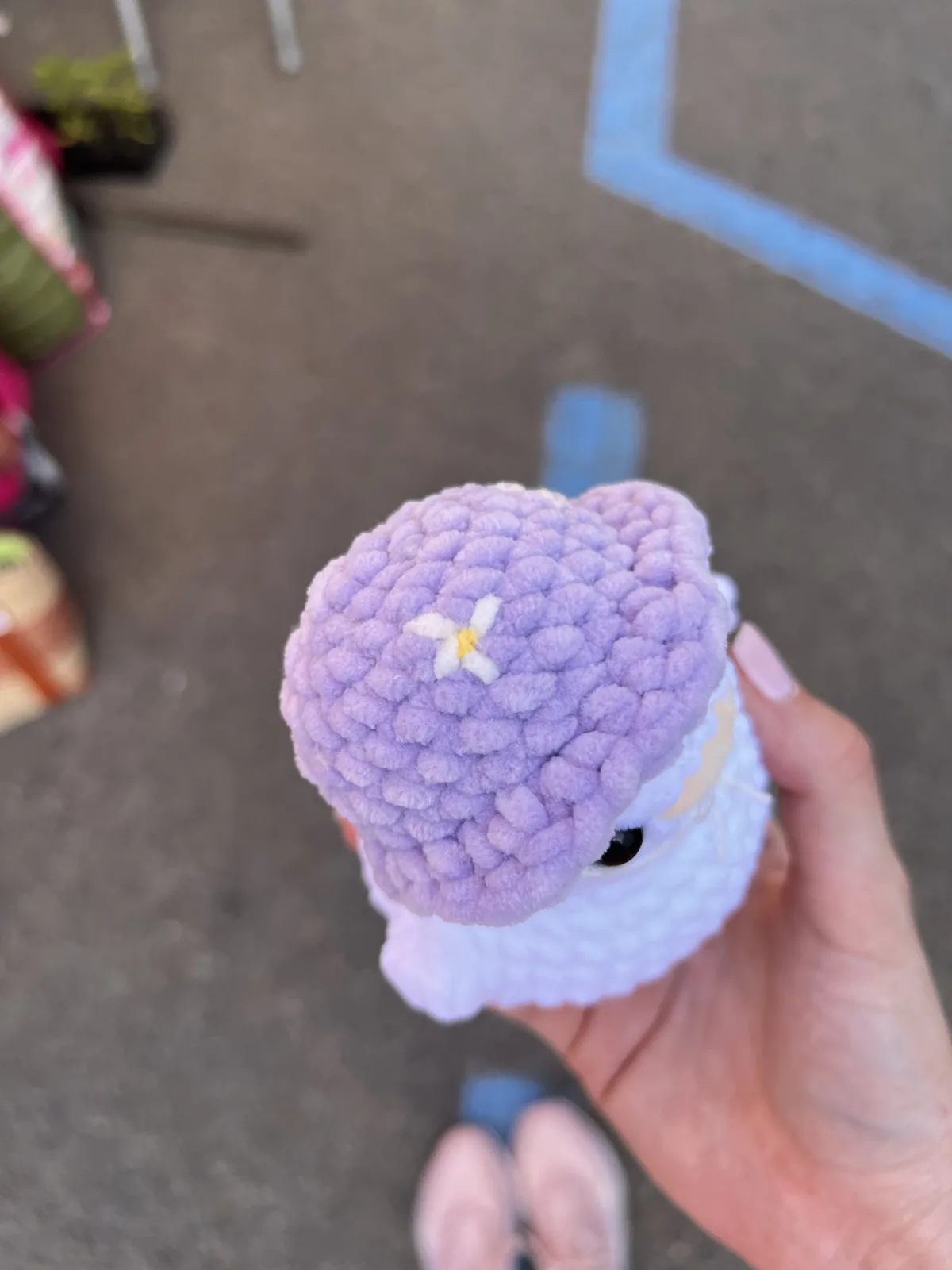 Chonky Duck — Violet Daisy Hat